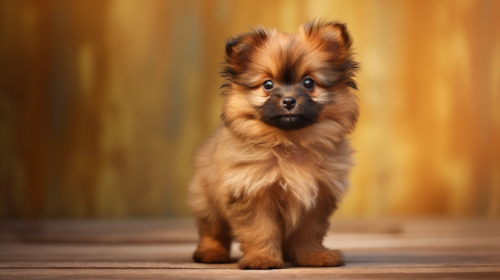 Cute Shih Pom dog